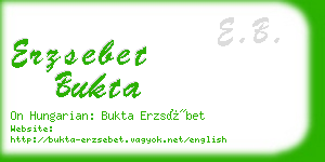 erzsebet bukta business card